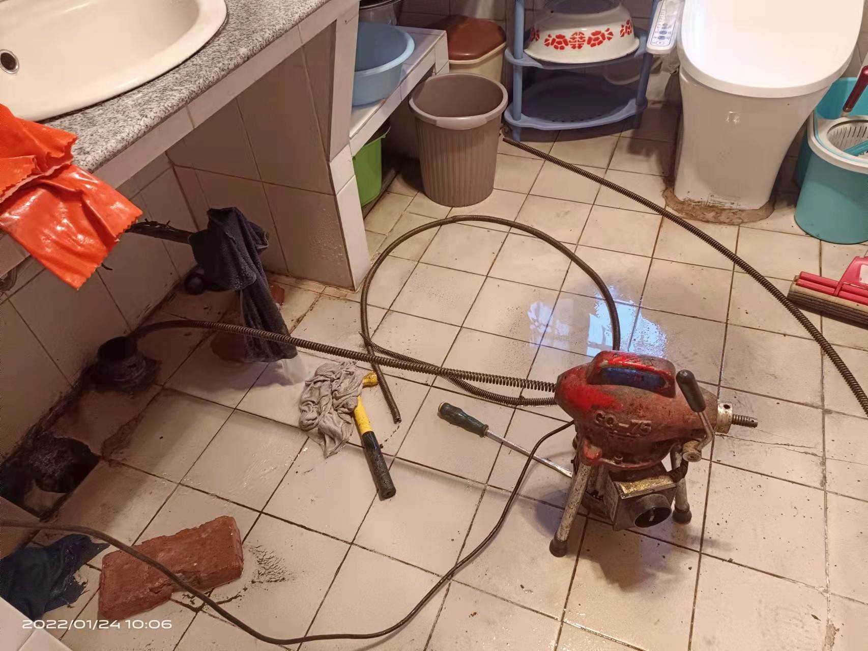 浦北疏通厨房下水道，地漏疏通